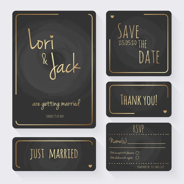 Γάμος πρόσκληση κάρτα που — Διανυσματικό Αρχείο