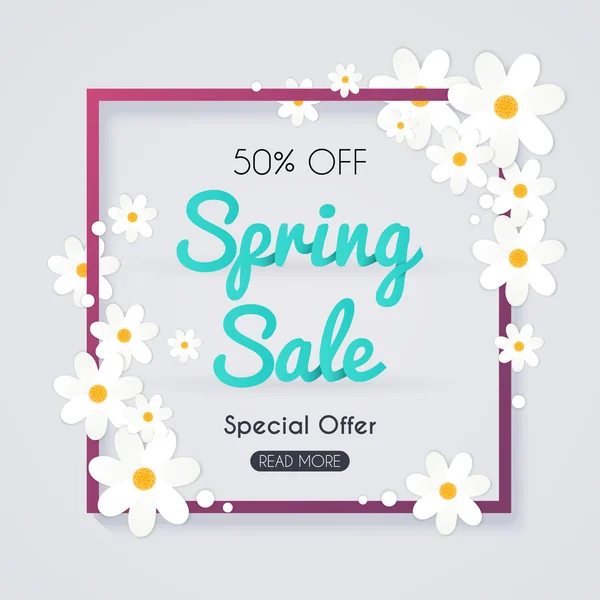 Spring Sale Banner — Stock Vector