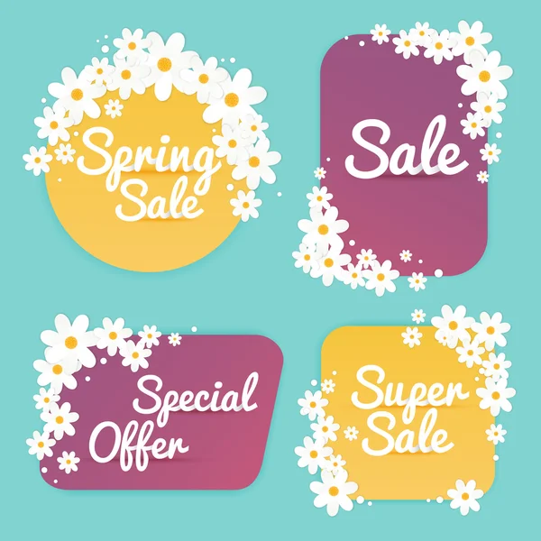 Spring Sale Banner — Stock Vector