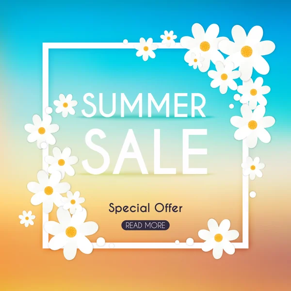 Summer Sale Banner. — Stock Vector