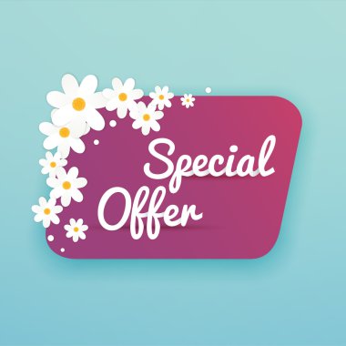 Çiçekli satışı büyük başlığı