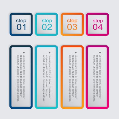 soyut Infographic şablonu