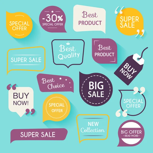 Sale Banners set — Stock Vector