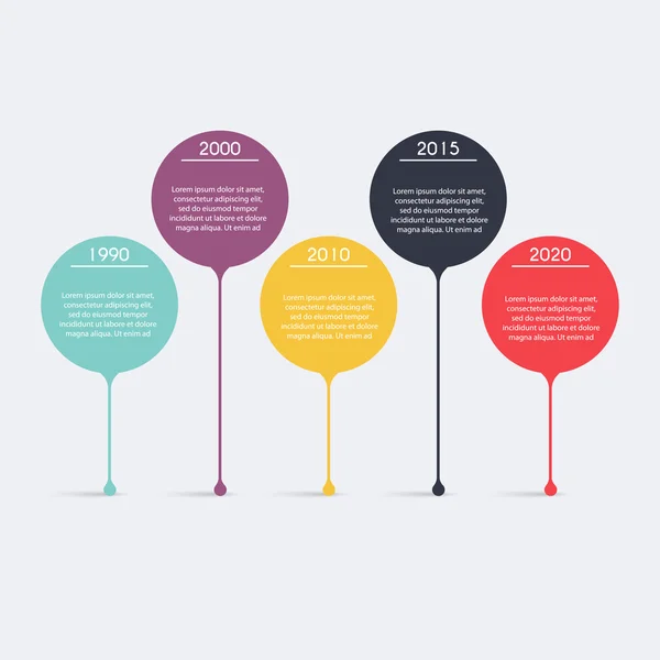 Timeline Infographic Design — Stock Vector