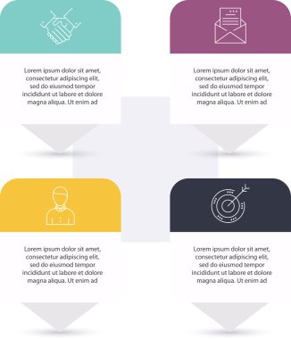 Infographic şablonları iş için