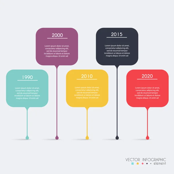 Modelos Infográficos para Negócios — Vetor de Stock