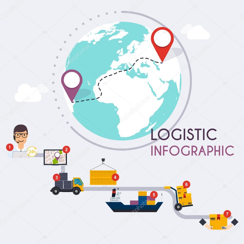 icons logistic blank and transportation