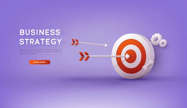 Obchodní Strategie Šablona Stránky Přistání Business Analysis Content Strategy Management — Stockový vektor