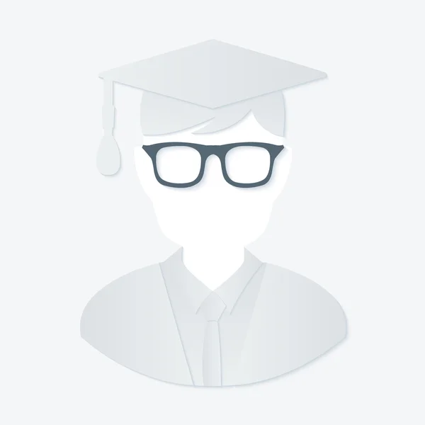 Hombre de graduación — Vector de stock