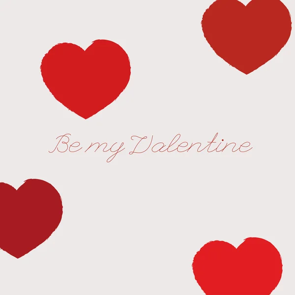 Cartão de dia dos namorados com coração. — Fotografia de Stock