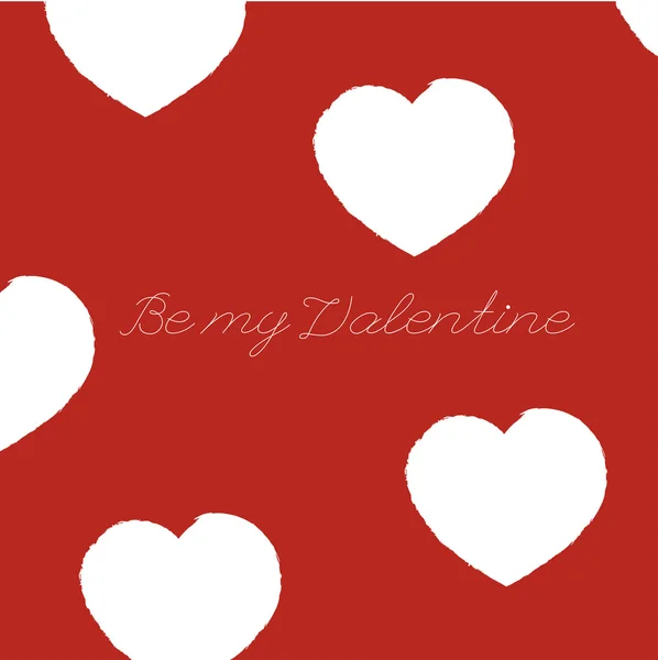 심장 카드를 부착 한 발렌틴 데이 카드. — 스톡 사진