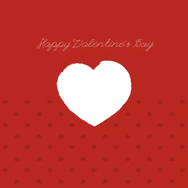 Valentines day card with heart. — Stock Photo, Image