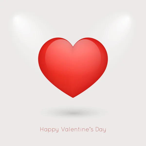 Tarjeta de día de San Valentín con corazón. — Foto de Stock