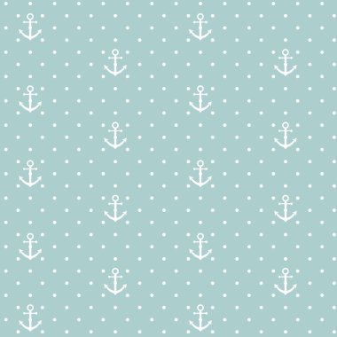 Desen polka dot çapa ile.