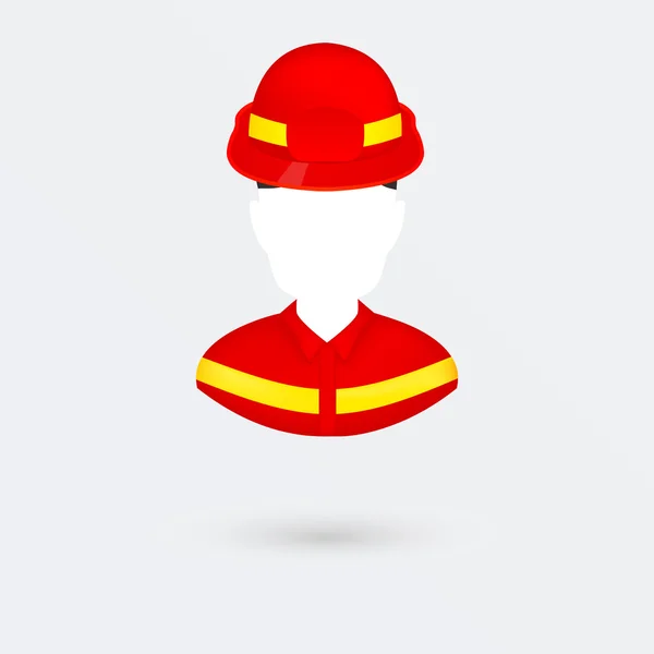Firefighter  flat icon — Stock Vector