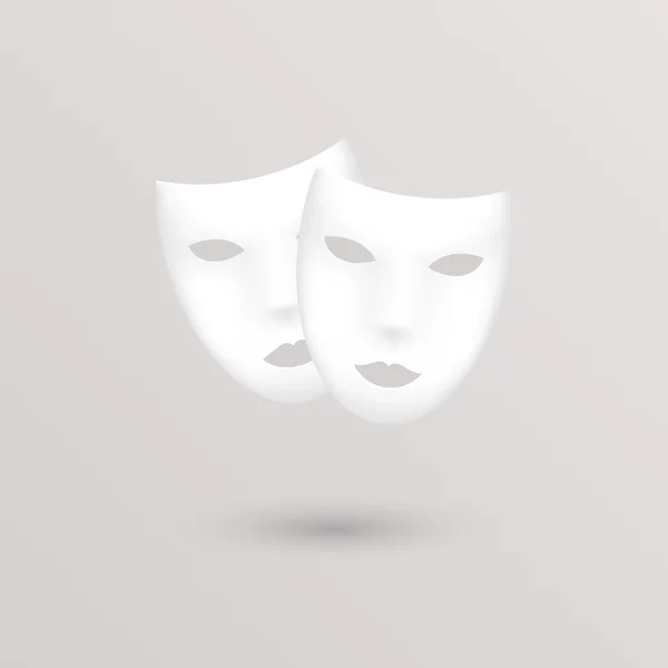 Masques icône de théâtre . — Image vectorielle