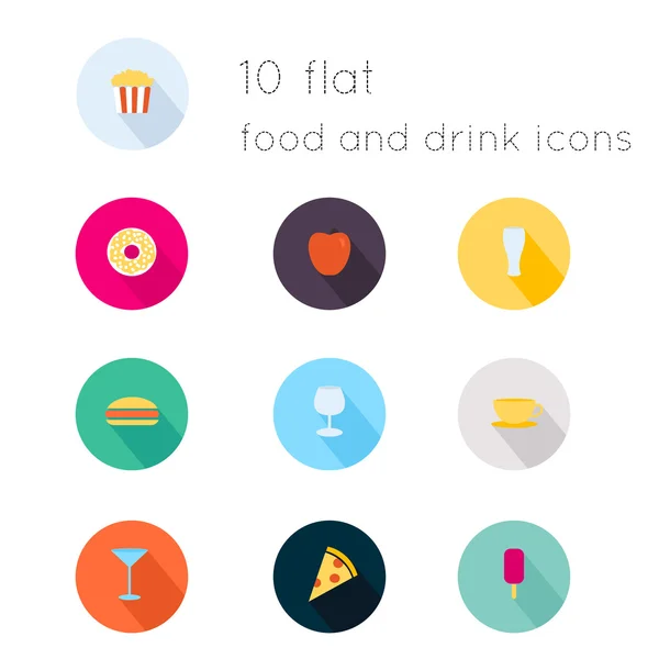Modern flat icons collection — Stock Vector