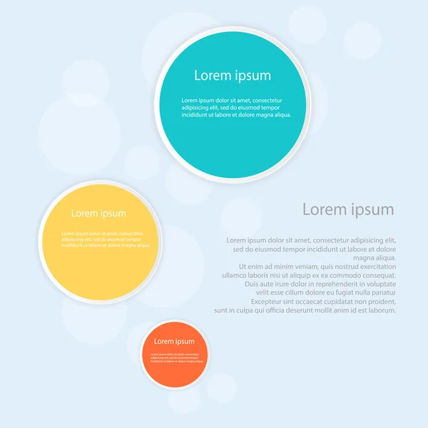Infographie design coloré — Image vectorielle
