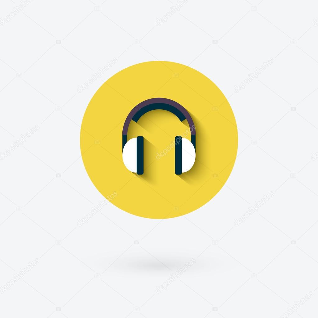 Round Headphones Icon — Stock Vector © Gapchuk_Olesia #64125951