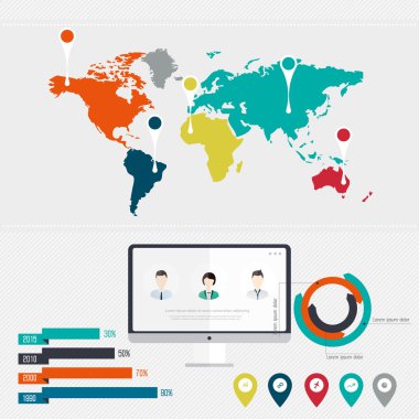 Dünya Haritası ve Bilgi Grafikleri