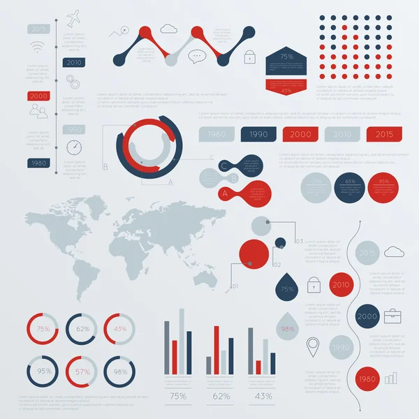 Modelos de design infográfico —  Vetores de Stock