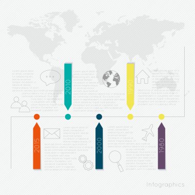 minimal infographics tasarım