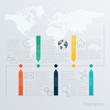 minimal infographics tasarım