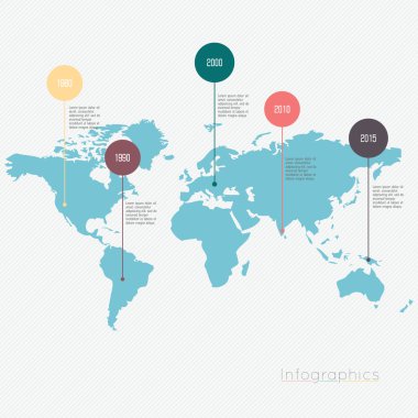 Dünya harita infographics