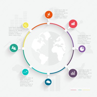 Soyut dijital Infographic