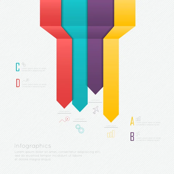 Conception infographique minimale — Image vectorielle