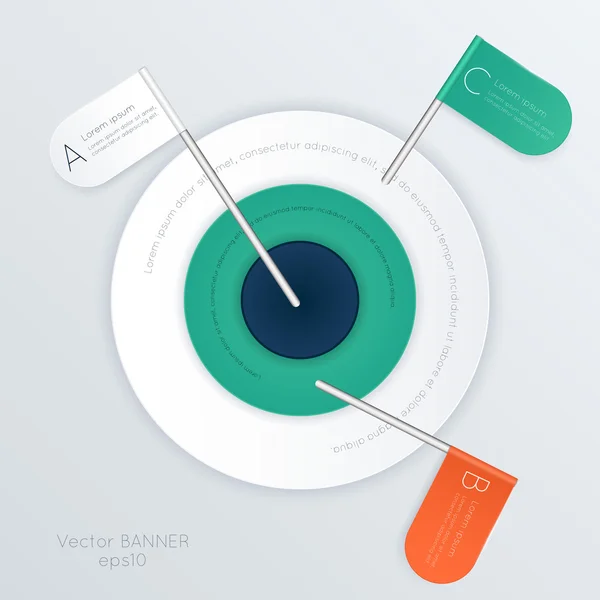 Infographie numérique 3D abstraite — Image vectorielle