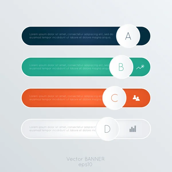 Abstrakt 3d digital infographic — Stock vektor