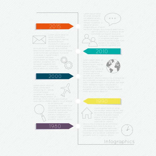 Minimales Design der Infografik — Stockvektor