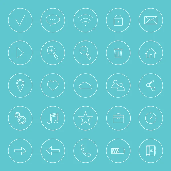 Conjunto de iconos para Internet — Vector de stock