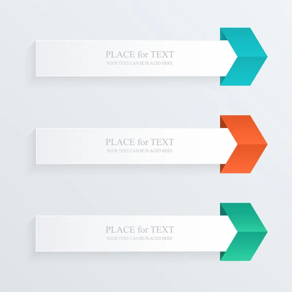 Caja de texto colorido — Vector de stock