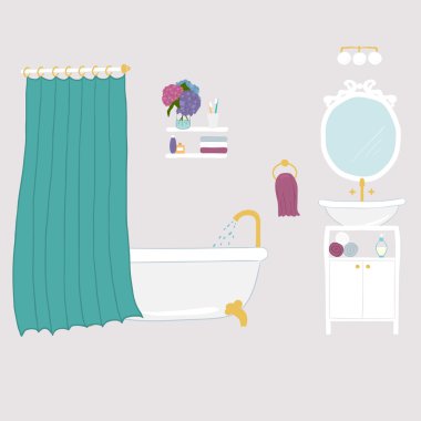 Banyo ve vücut temizliği simgeler