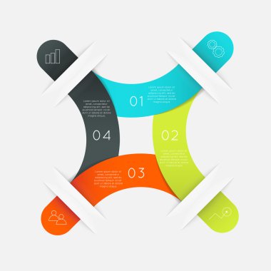 İş bilgi grafik şablonu ile kutsal kişilerin resmi