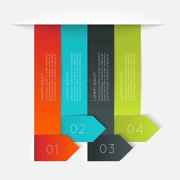 Πολύχρωμο πληροφορίες γραφικά, μοντέρνα χρώματα — Διανυσματικό Αρχείο