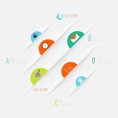 İş bilgi grafik şablonu ile kutsal kişilerin resmi