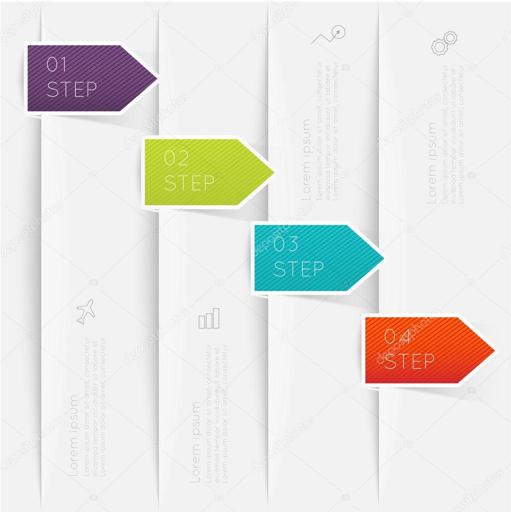 Business info graphics template with icons