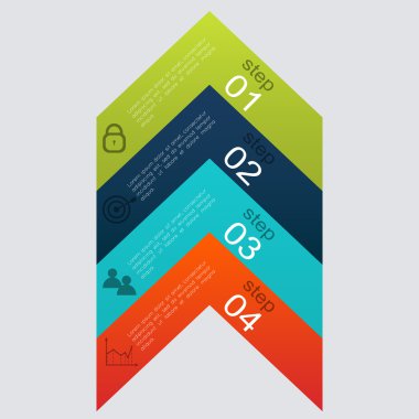 İş bilgi grafik şablonu ile kutsal kişilerin resmi