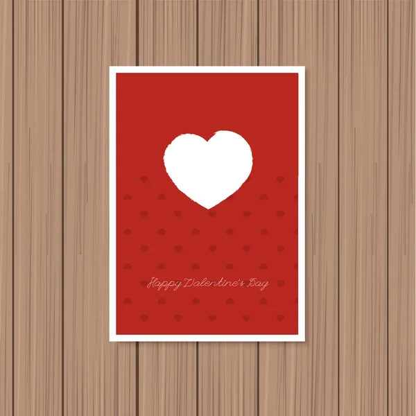 Valentine's day greeting card — Stock Vector