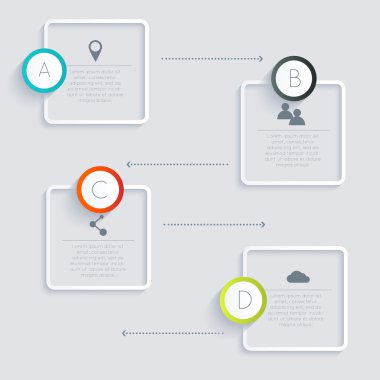 İş bilgi grafik şablonu ile kutsal kişilerin resmi