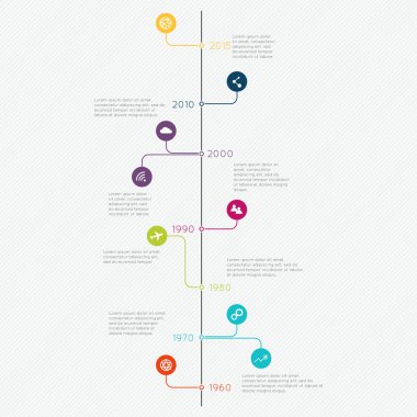 Zaman çizelgesi Infographic şablonları