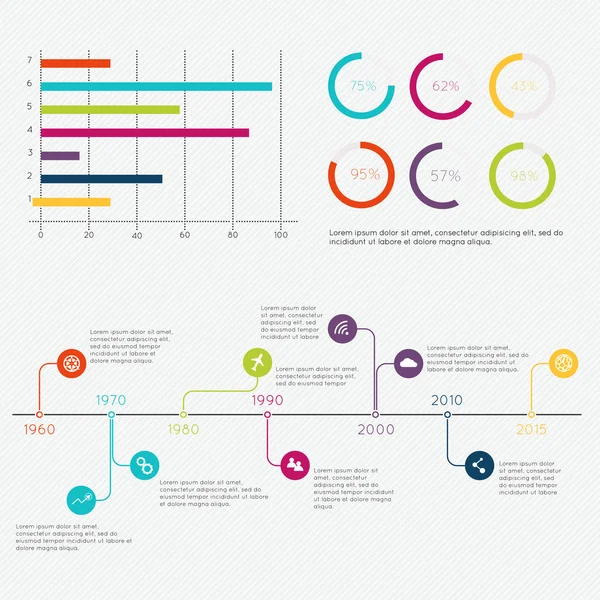 Set of Infographic Design Templates — Stock Vector