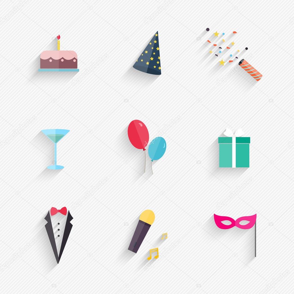 Party Icons and Celebration Icons