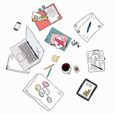 çalışma alanı Üstten Görünüm