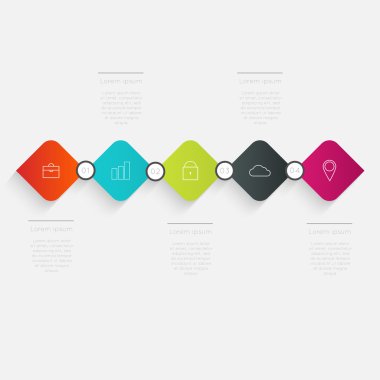 3D küp infographics