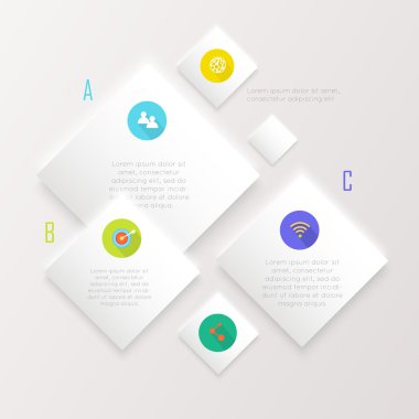 Soyut dijital Infographic