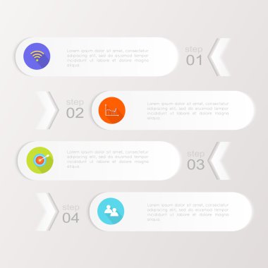 Soyut dijital Infographic